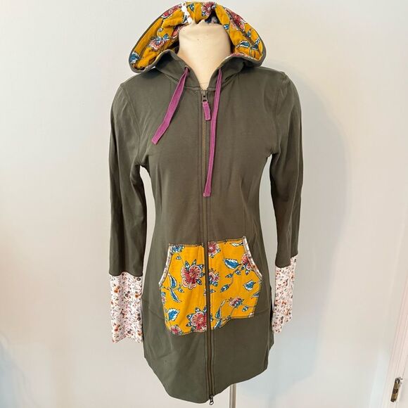Matilda Jane Choose Your Own Path Patches of Light Hoodie Zip Up Size Medium - Picture 4 of 12